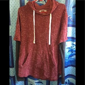 SGR Long Length Hooded Sweater Sz M